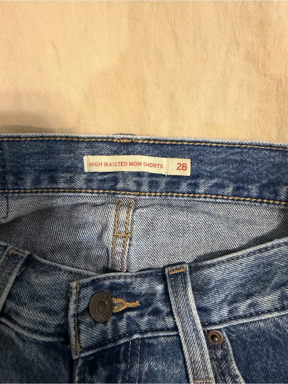 Levi's high waisted mom shorts size 28 - Picture 4 of 4